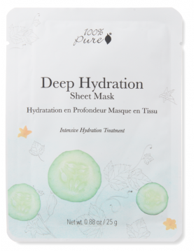 Maska intensywnie nawilżająca – 100% Pure Sheet Mask Deep Hydration