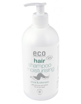Szampon nawilżający 500 ml z liściem oliwnym i malwą - ECO Cosmetics